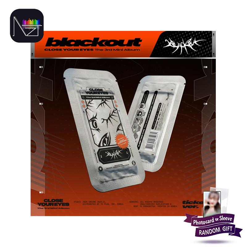 CLOSE YOUR EYES 3-й мини-альбом blackout (билет вер.)