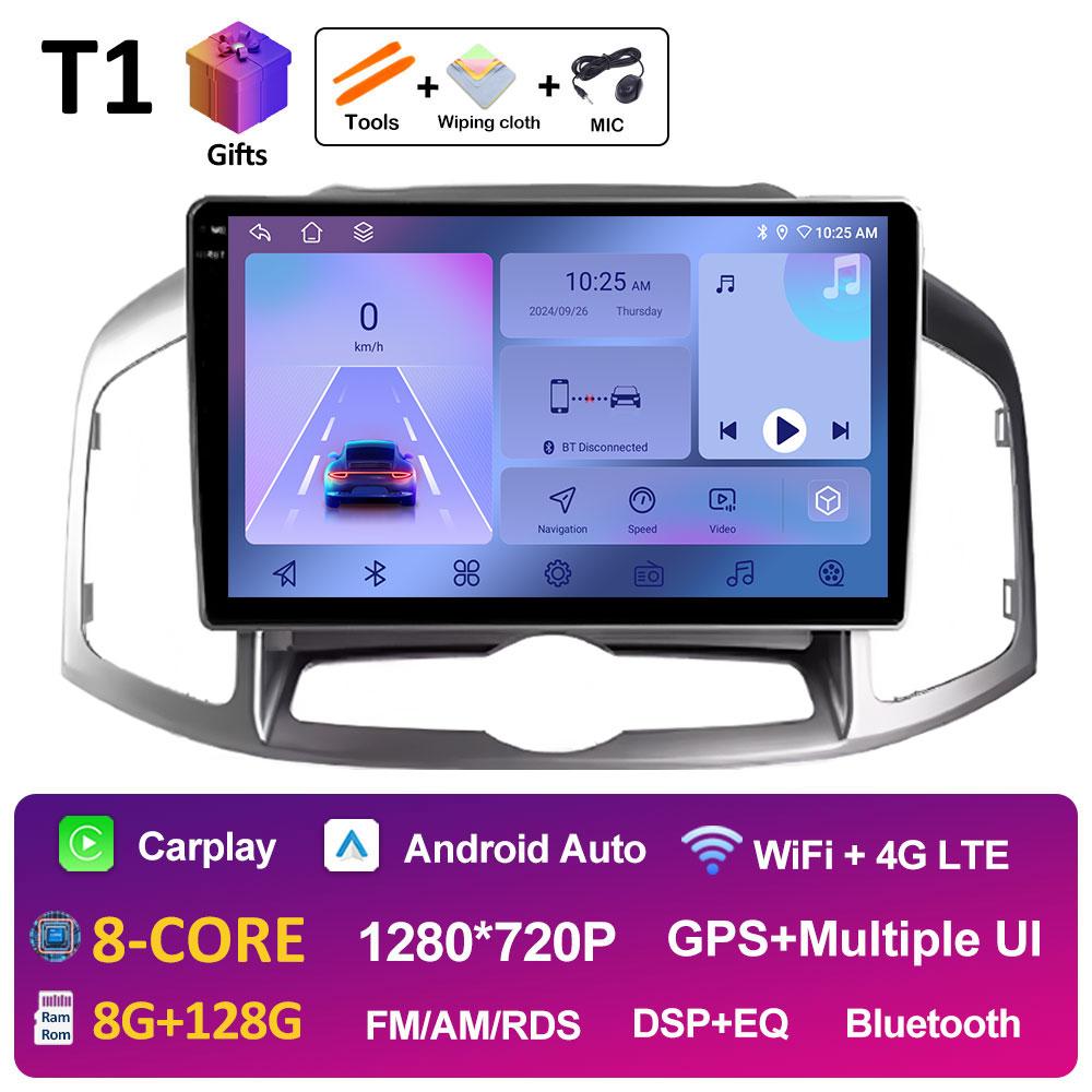 Android 14 Car Audio для Chevrolet Captiva 1 2011 2012 2013 2014 2015 2016 Радиоплеер Bluetooth Wireless Carplay DSP Stereo 4G