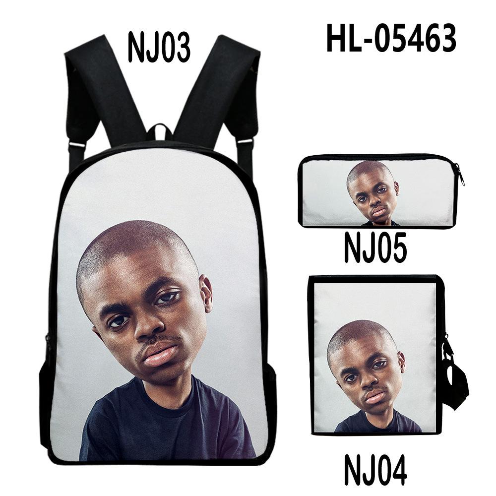 Классический Популярный vince staples 3D Печать 3 шт./Набор ученический Школьные сумки Рюкзак для ноутбука Ежедневный рюкзак Наклонная сумка через плечо Пенал
