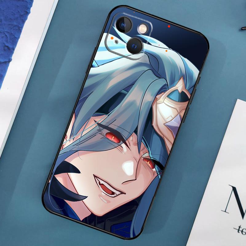 Чехол аниме Genshin IL DOTTORE для iPhone 15 11 12 13 14 Pro Max 12 13 Mini X XS Max XR 7 8 Plus SE 2020 Cover Coque