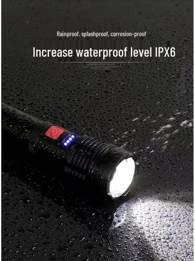 USB Rechargeable Multi-Function LED Flashlight: Super Bright, Long-Range, Portable, Durable