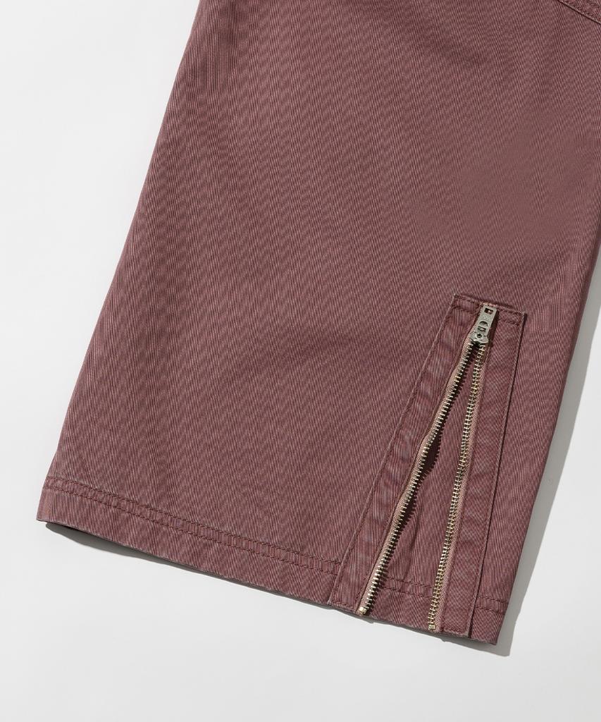 INTEMPOMOOD Panel Bio Washed Cargo Pants_Wine