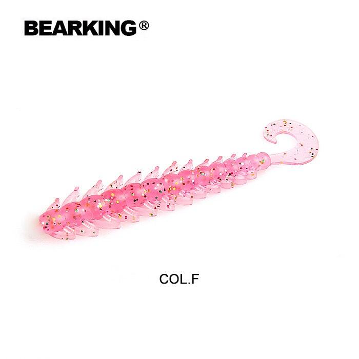 BEARKING Рыболовная приманка 80 мм, 2,6 г, 12 шт./пакет, мягкие приманки Bugsy, рыболовная воблер, приманка для окуня, искусственная рыболовная мягкая приманка, приманка