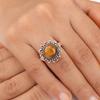 Желтый Тигровый Глаз Драгоценный Камень 925 Стерлинговое Серебро Ювелирные Изделия Ручной Работы Обручальное Кольцо RR-7-52