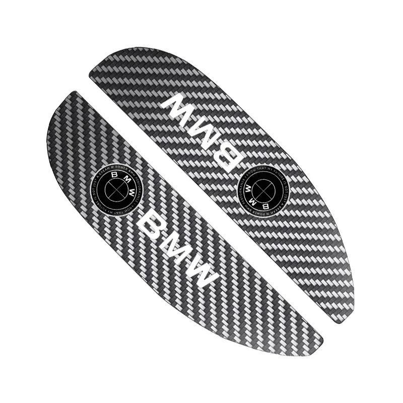 XTBZN1 2pcs Car Rear View Mirror Sticker Rain Eyebrow For BMW 50th Kith 5 Series F20 E39 F10 F30 E90 E46 E60 G60 X5 E87 F11 G20 G32 G30