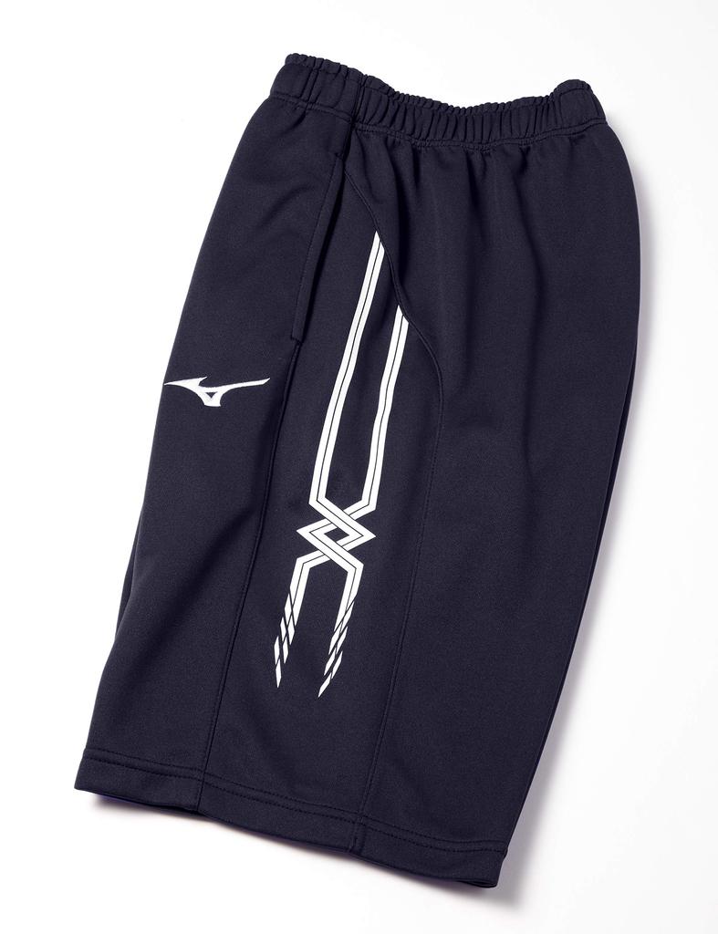 Mizuno Тренировочная одежда Разминочные шорты, Влагоотводящие, Быстросохнущие, Унисекс, Размер 14, Темно-синий, Размер L, 32JD8002