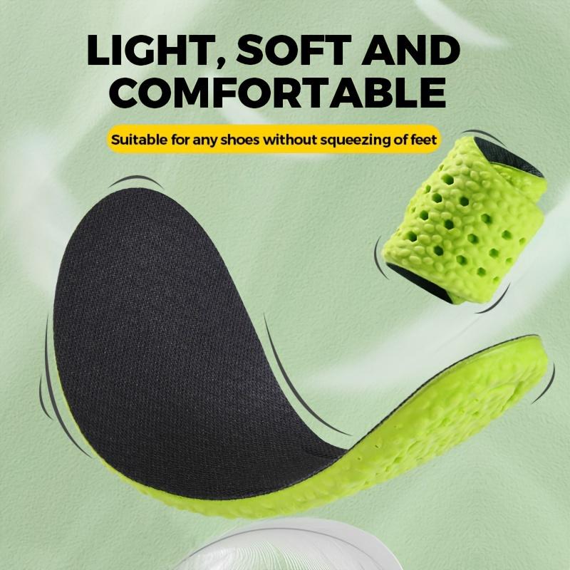 1 пара дышащих впитывающих пот ультра-мягких нескользящих стельок, спортивные стельки с поддержкой свода стопы для мужчин и женщин
