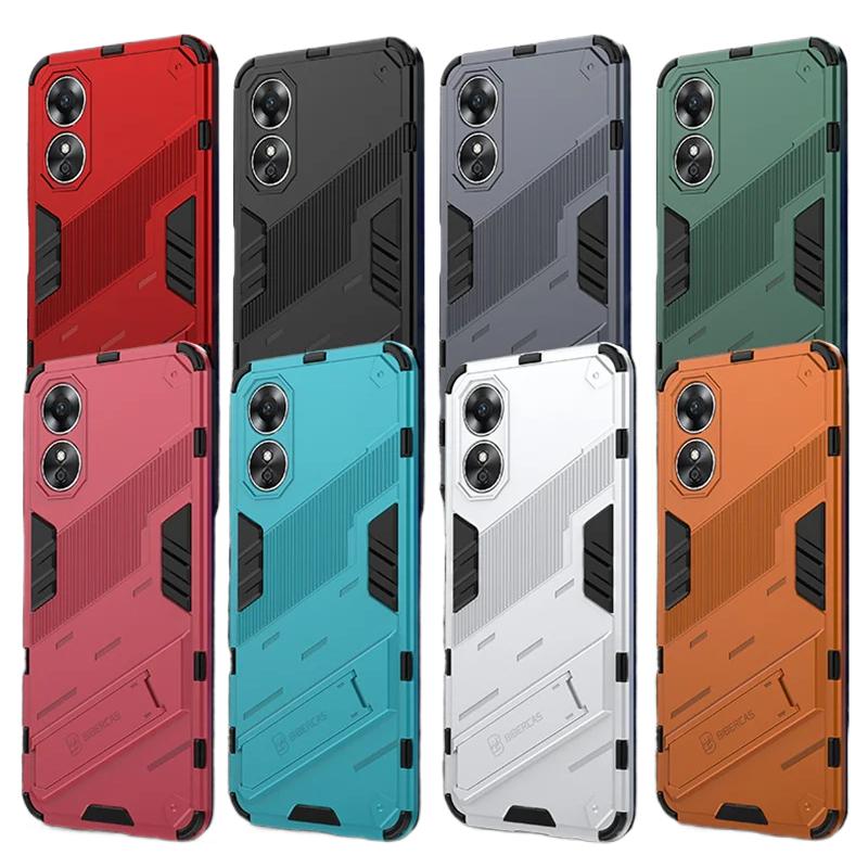 Для OPPO A17 A97 A57 4G противоударный бронированный чехол задняя крышка магнитная подставка противоударные защитные чехлы для телефонов Coque