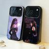 Чехол C-C-Chappell R-Roan для iPhone17,16,15,14,13,12,11,Pro,MAX Серый Матовый Силиконовый Черный Чехол