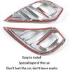 Car Accessories Fit For Toyota Highlander 2020-2023 2024 2025 Exterior Front Fog Lamp Cover Trim Light Panel (Black) ABS 2 PCS