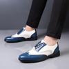 Мужская деловая повседневная обувь Brock Leather Shoes Green Trend Fashion Universal Large Size Men Shoes