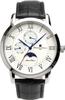 Часы Moon Phase Multi Calendar 5 ATM Water Resistant Business Formal Leather Belt Limited Model Silver White [Salvatore Mara] Men's SM21106-SSWH