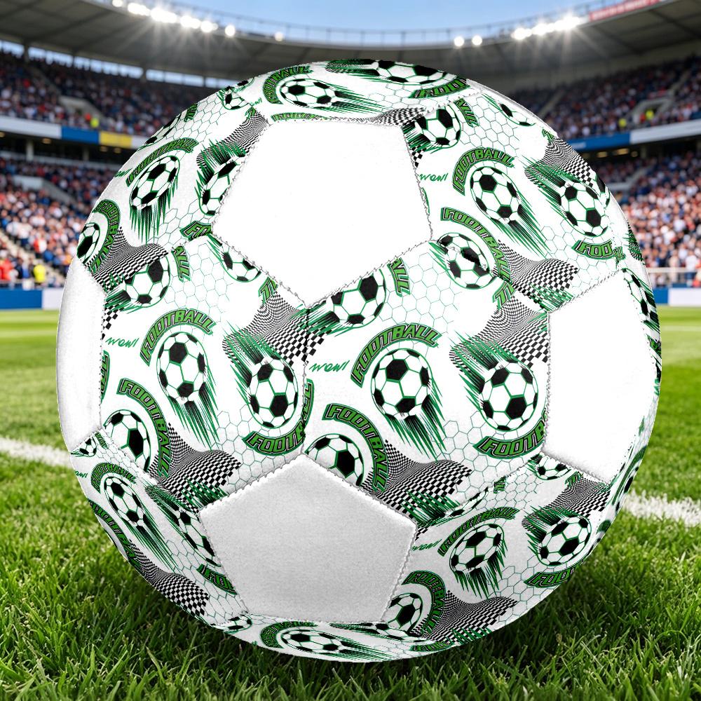 1pc Soccer Ball Soccer Ball Size 5 Football Machine Sewn Indoor/Outdoor Universal Football Q1