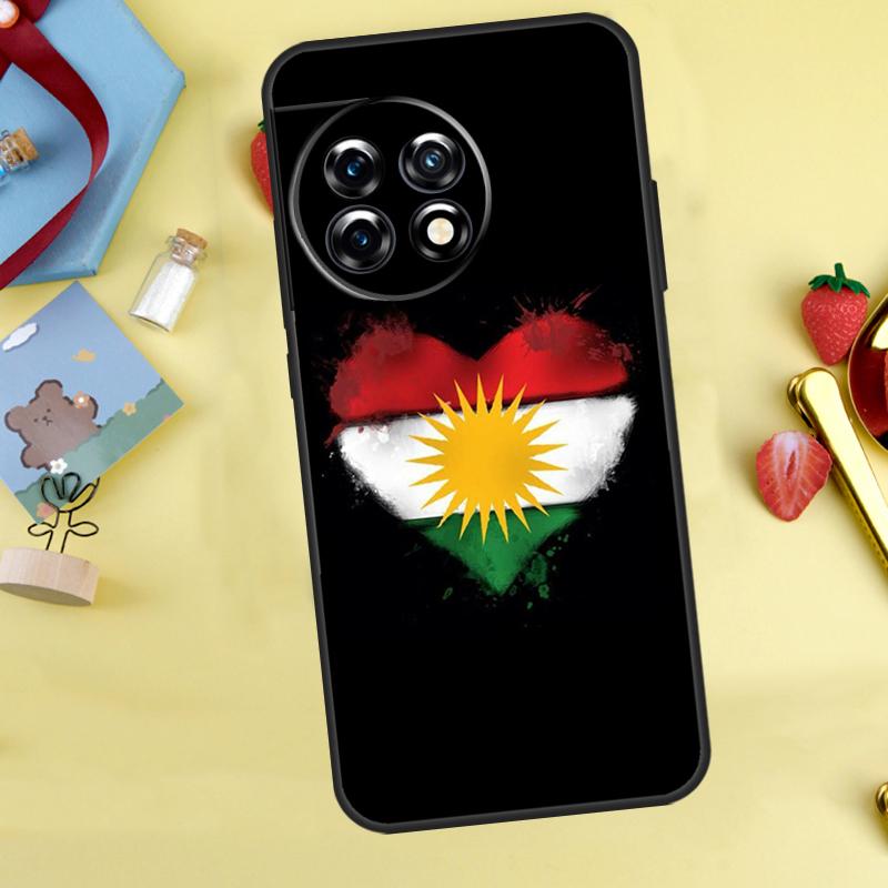 Kurdistan Flag Case For OnePlus 15 13 13R 13T 12 12R 11 10 9 10R 10T 8T Nord 5 CE 4 2 3 Lite N20 N30 Cover