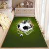Soccer Themed Green Carpet suitable as a non-slip mat for the living room or bedroom sofa