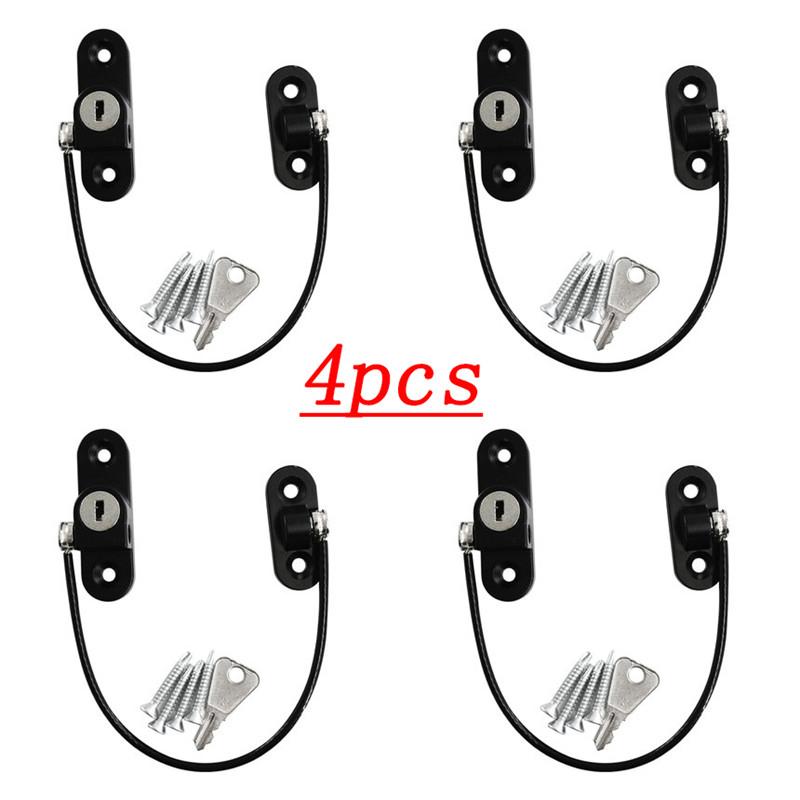 4 шт., защитный детский оконный замок, детские шкафчики, дверной замок, детский ограничитель защиты для окон для детей до одного года