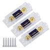 Copuhgima 3pcs ANL Fuse Holder Bolt-On Fuse Car Fuse Holder Fusible Link with Fuse 80A Fuse AMP