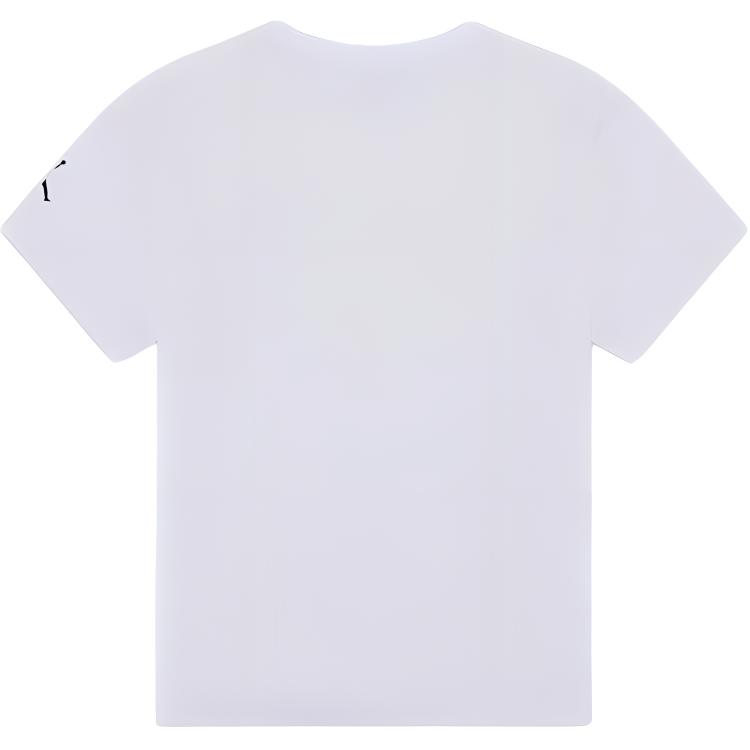 Jordan Футболка Air Solid Color Soft Comfortable Casual Sports Short Sleeve Kids Tops White HF2321-100