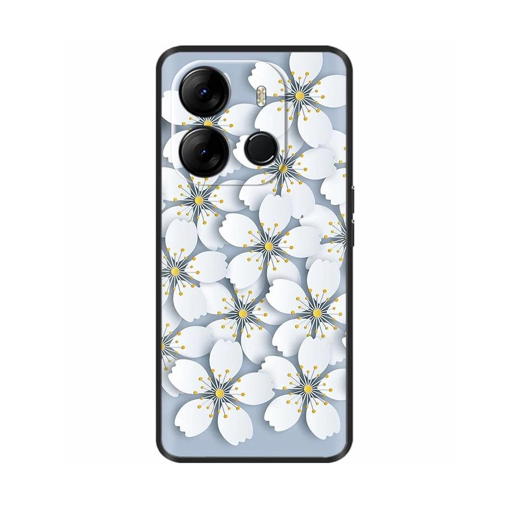 Для чехла Spark Go 2023 Мягкий черный силиконовый бампер-крышка Для Tecno Spark Go 2023 BF7n Чехол Capa Защитный чехол для мобильного телефона Etui