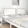 VidaXL Headboard White 205.5x4x100 Cm Solid Pine Wood 817961