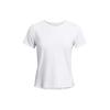 UA Elite Solid Quick-Dry Crew Neck Short Sleeve T-Shirt Women T-Shirts White 1383364-100