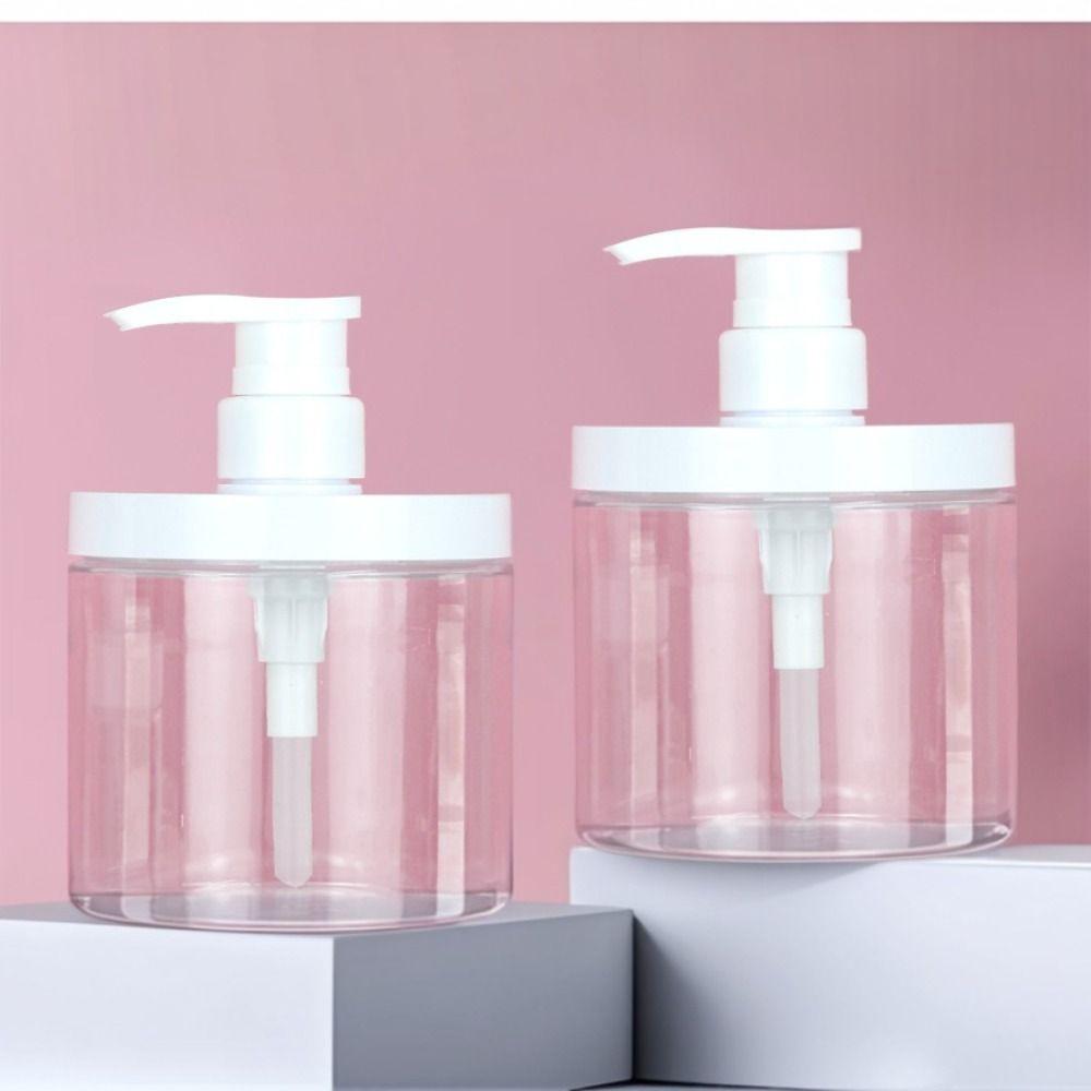 Wide Mouth Shower Soap Dispenser Clear Shower Bottles for Shampoo Conditioner Lotion