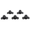 5pcs L Track Double Lug Threaded Stud Nut Fitting M10x20mm for Truck Bed Trailer   Control Pickup RV ATV