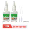 2pcs Welding Glue High Strength Oily Glue Universal Super Adhesive Glue Strong Glue Plastic Wood Ceramics Metal Soldering Agent