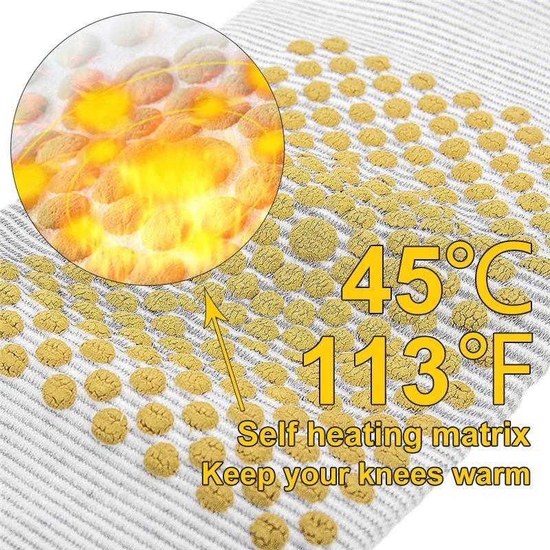 Самонагревающиеся наколенники, Теплые самонагревающиеся наколенники с полынью, Длинный компрессионный рукав для облегчения боли в суставах при артрите