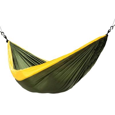 WorldHammock Гамак из парашютной ткани с веревками 5 цветов, Легкий, Компактный, Портативный, Для улицы, Кемпинг, Семейный, (хаки)