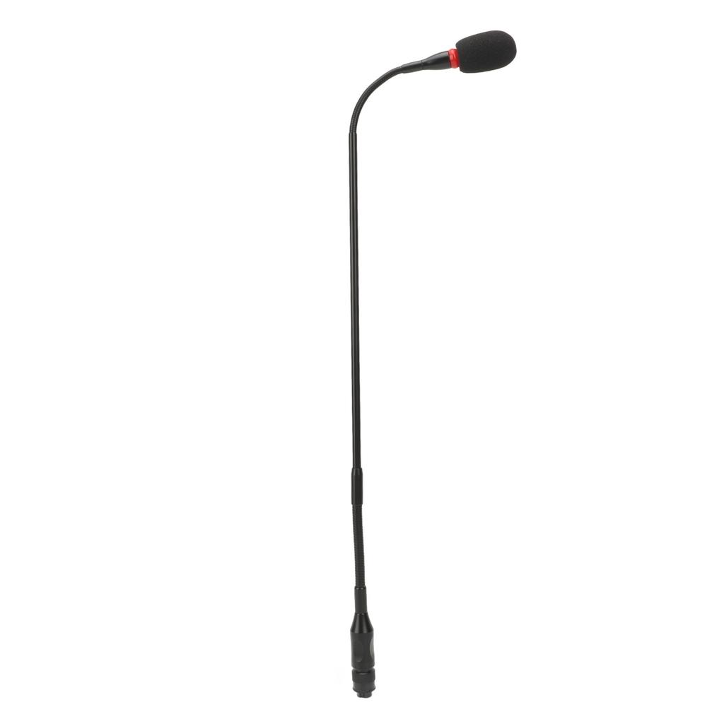 23.2in Gooseneck Condenser Microphone 3 Pin Straight Plug In Flexible Aluminum Alloy Gooseneck Microphone for Meetings