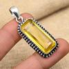 Ravishing Citrine Gemstone Handmade 925 Sterling Silver Jewelry Lovely Pendant Gift For Her