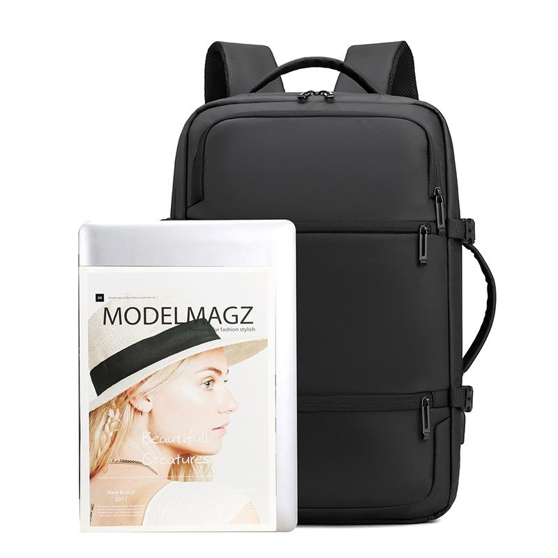 Мужской рюкзак 17 дюймов для компьютера, большая вместимость для деловых поездок, водонепроницаемый рюкзак, маленькая ниша, рюкзак с возможностью расширения