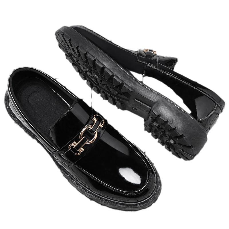 Spring and Summer Men's Shoes Martin Boots One Pedal Casual Shoes Student Tide Shoes Men's Leather Shoes Board Shoes Chef Shoes