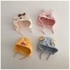Cartoon Animals Kid Ear Protection Hat Soft Baby Winter Plush Hats  For 8-18 Months