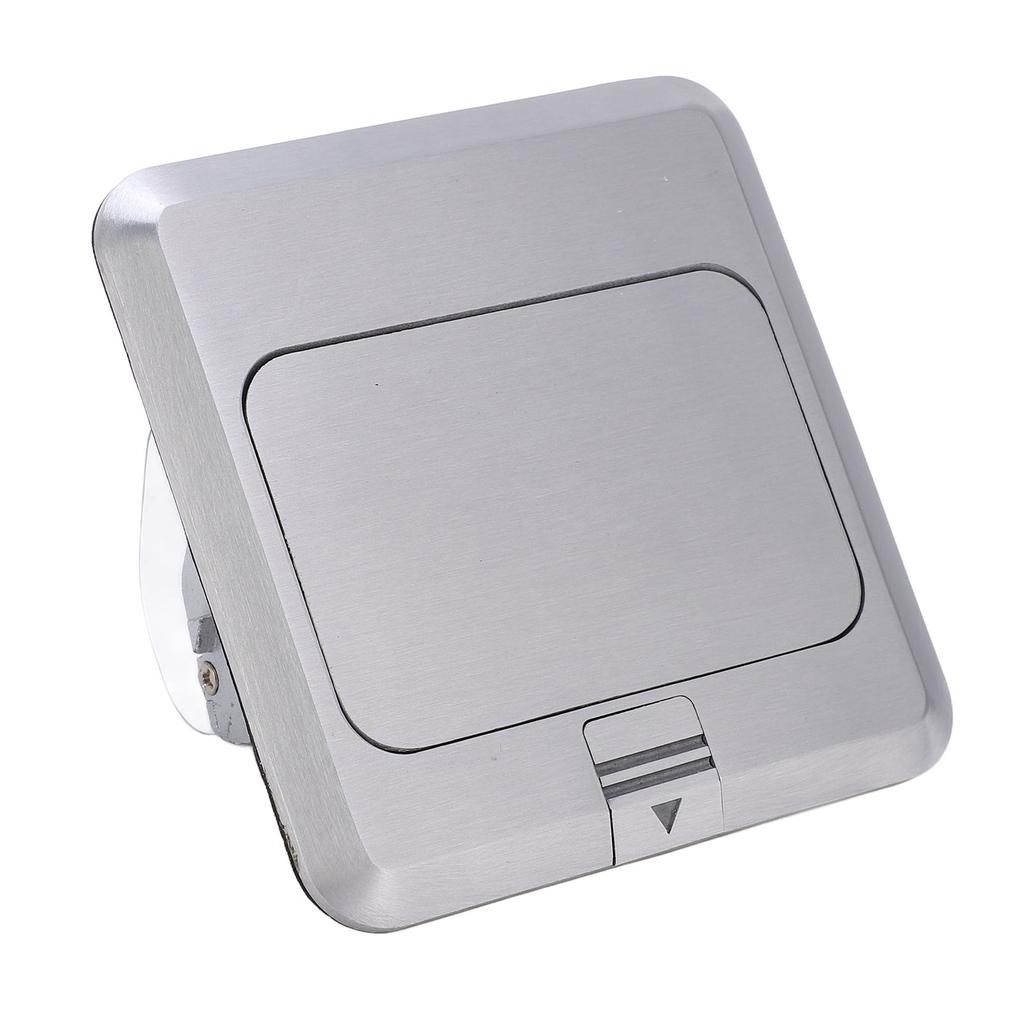 Напольная розетка водонепроницаемая, хорошая герметизация, встроенная, безопасная, практичная, серебряная, отскакивающая, напольная розетка 250 В 16 А