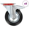 VidaXL 8 Pcs Swivel Castors 160 Mm