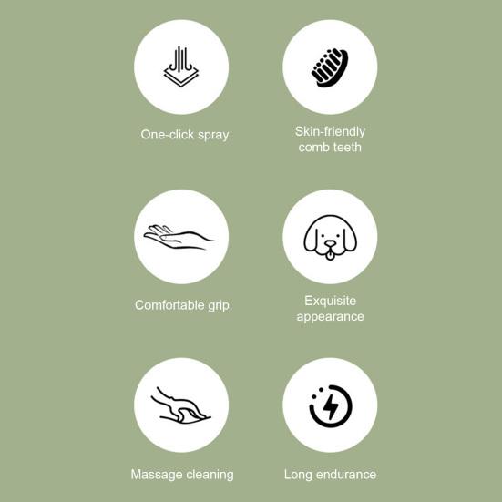 Паровая щетка для домашних животных, самоочищающаяся расческа для ухода за домашними животными с распылителем воды, перезаряжаемая паровая массажная щетка для удаления шерсти с кошек и собак