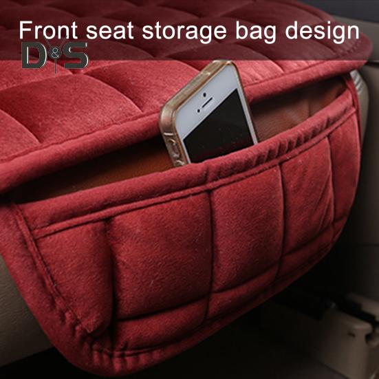 Seat Cushion Memory Sponge Car Seat Cushion with Storage Pouch Universal Relieves Sedentary Pain Fatigue Driving Home Office Use Car Seat Mat