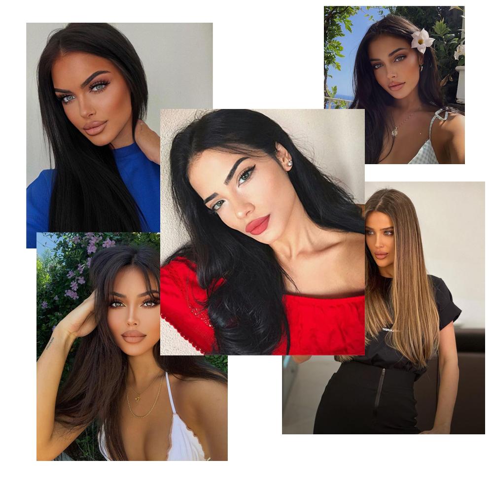 MISS WIG Длинные прямые волосы из натурального термостойкого волокна, черный парик для женщин, повседневные парики, розовые, красные парики для косплея