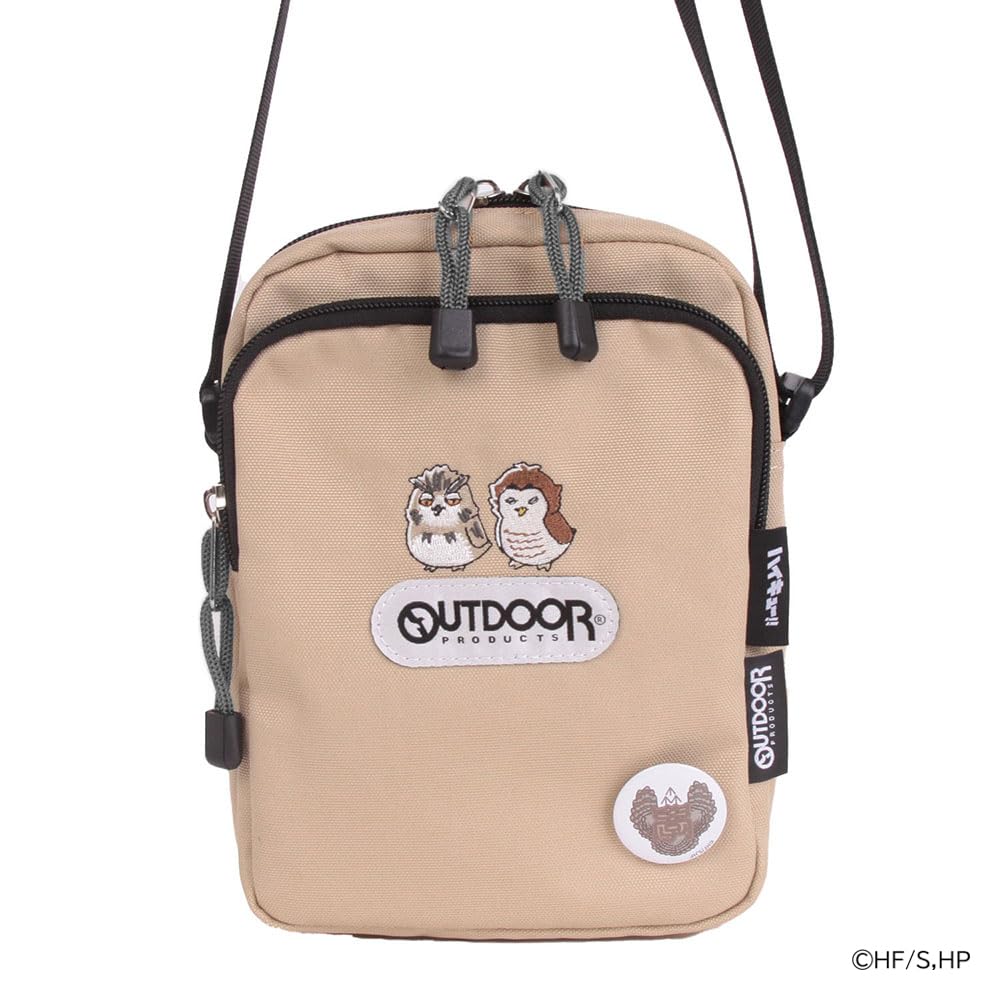 МИНИ-СУМКА НА ПЛЕЧО OUTDOOR ODHQ01 Бежевая Haikyu!! × ПРОДУКТЫ