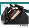 Маленькая сумка через плечо для черного [MaRowsm] Ручная работа, мужская,