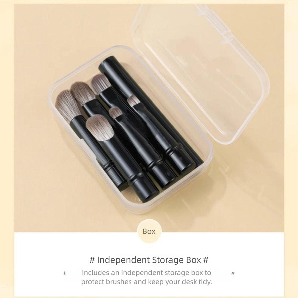 Detachable Portable Cosmetic Brushes Set With Box eyeshadow brush Home