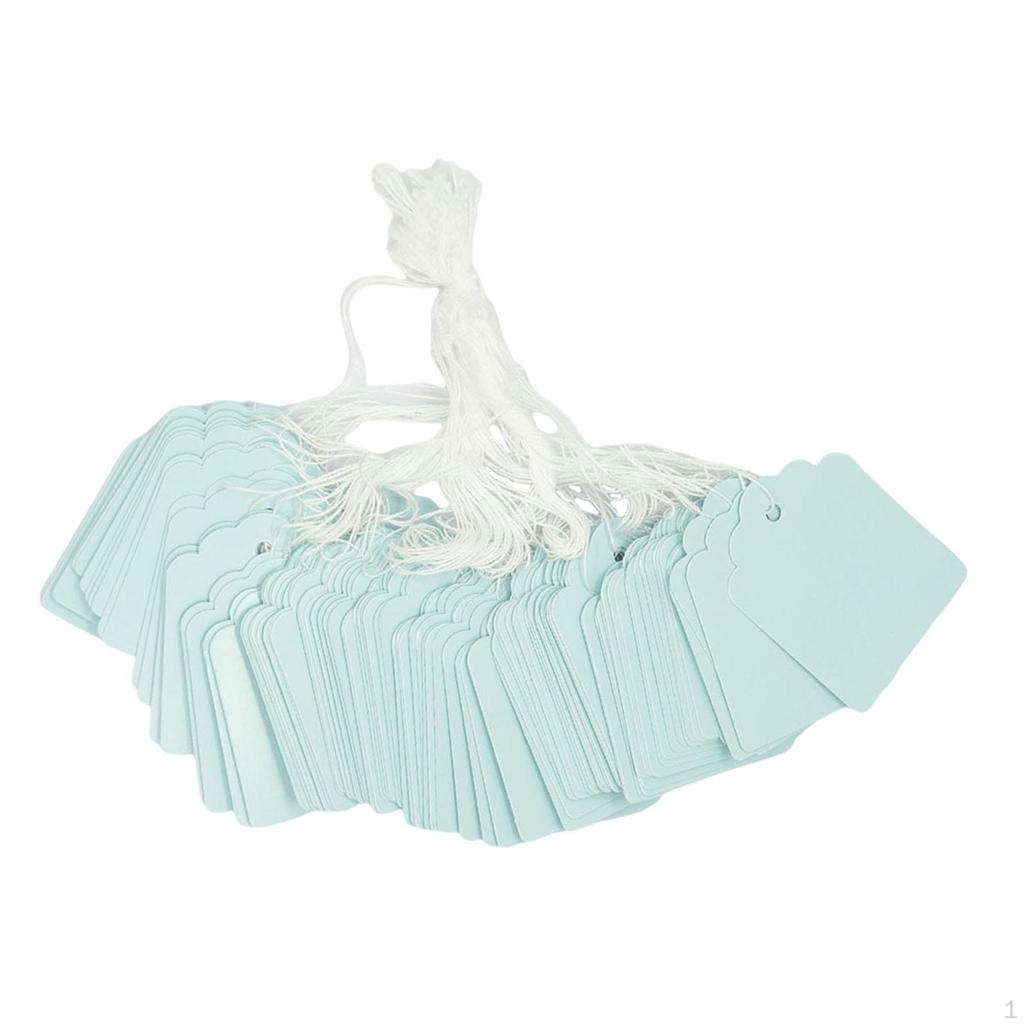 100 шт. подарочных бирок с веревкой, ценовая строка ценник этикетки упаковка маркировка