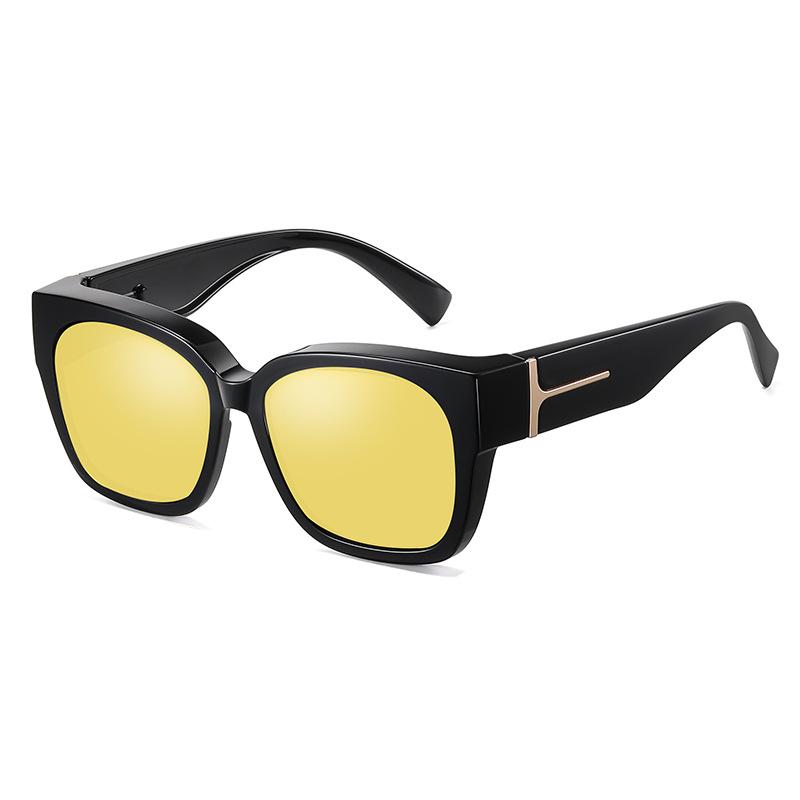 Night vision polarized TR90 driving glasses, specifically designed for nearsighted individuals, model 7511, unisex sunglasses