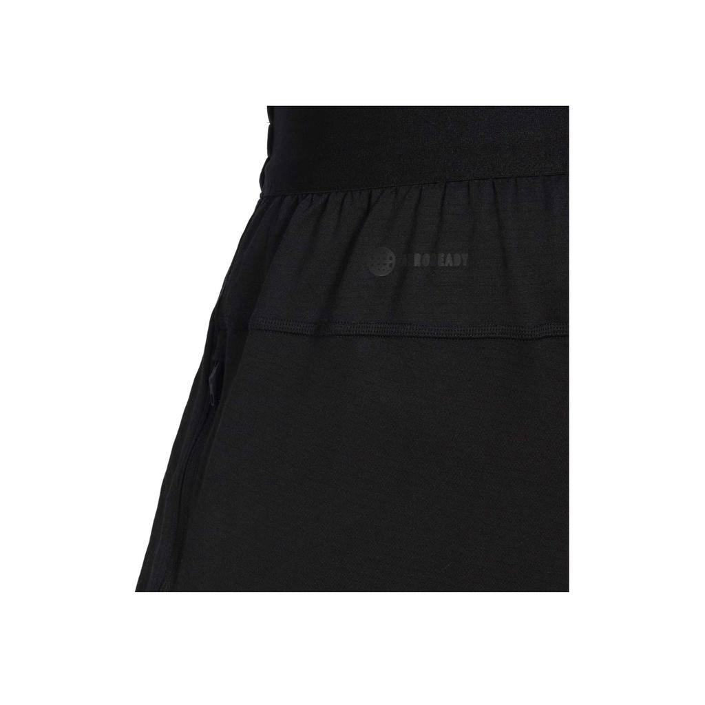 Adidas Однотонные спортивные брюки для фитнеса с принтом логотипа, мужские, черные HL8771