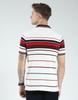 MONTE CARLO Men's Regular Fit Striped Half Sleeve Polo T-Shirt