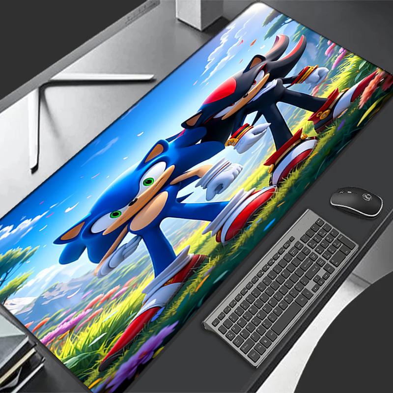 Sonic the Hedgehog Theme Premium Non-slip Mouse Pad with Stitched Edges,Durable Rubber Material,for Desktop & Gaming Great Gifts