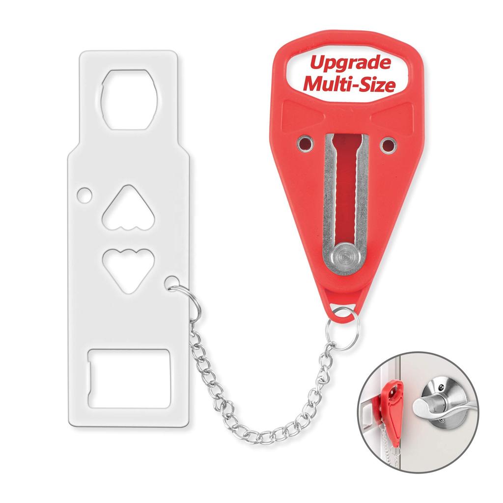 AJF Portable Anti-Theft Door Lock Home Security Travel Locks for Enhanced Safety and Privacy for Additional Protection