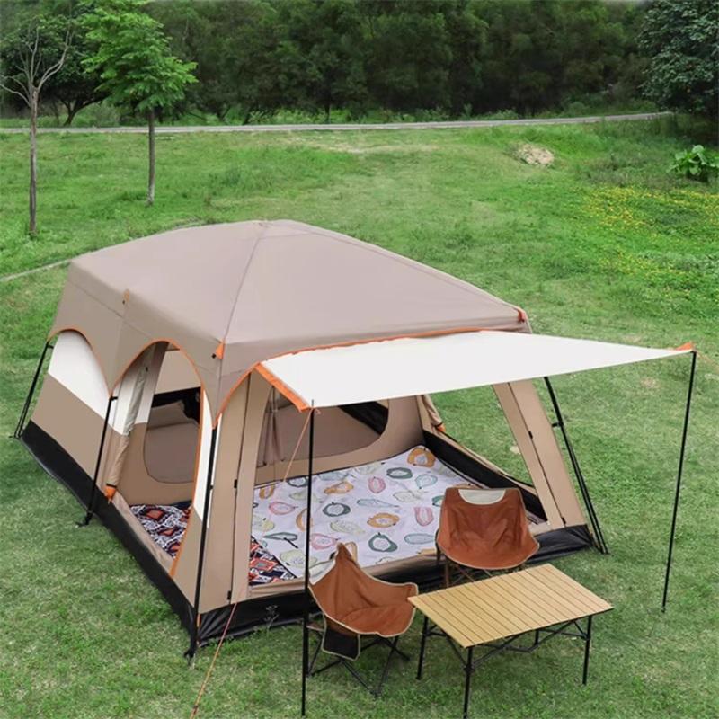 Палатка для кемпинга на открытом воздухе, большое пространство, оборудование для кемпинга, портативная, складная, защита от УФ-лучей, палатки с легкой установкой, подходят для 4-6 человек